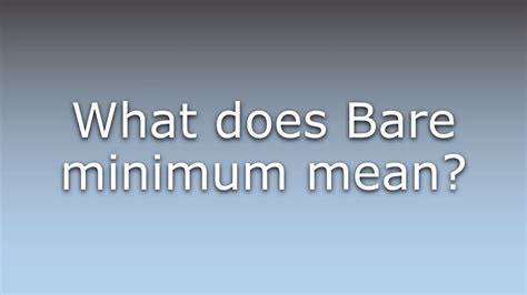 The bare minimum isnt the gold standard. . Wife does bare minimum